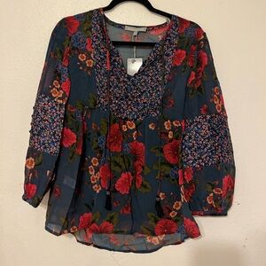 Daniel Rainn Floral Women's Top - Multicolor